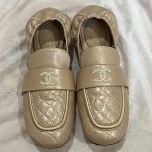 Chanel laminated lambskin